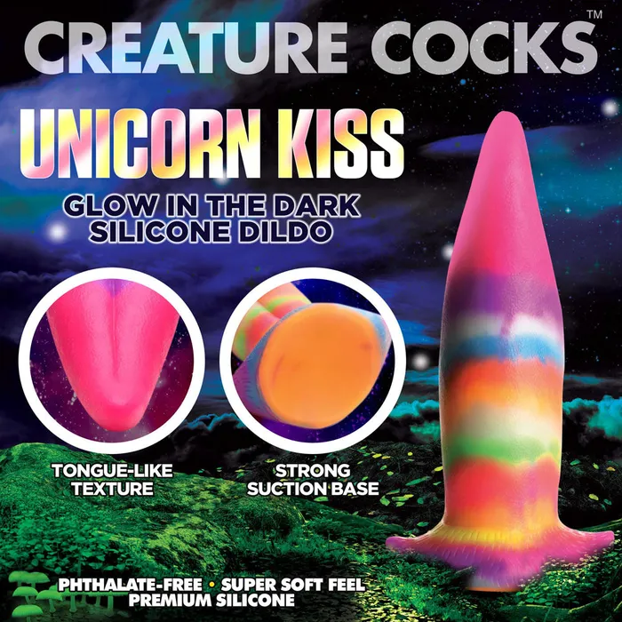 Creature Cocks 21 cm Unicorn Kiss Silicone Fantasy Dildo ShhhWndsr Female Sex Toys