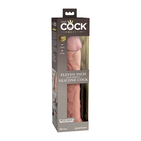 Dildos King Cock Elite 11 Inch Silicone Dual Density Cock Light Fairvillacom