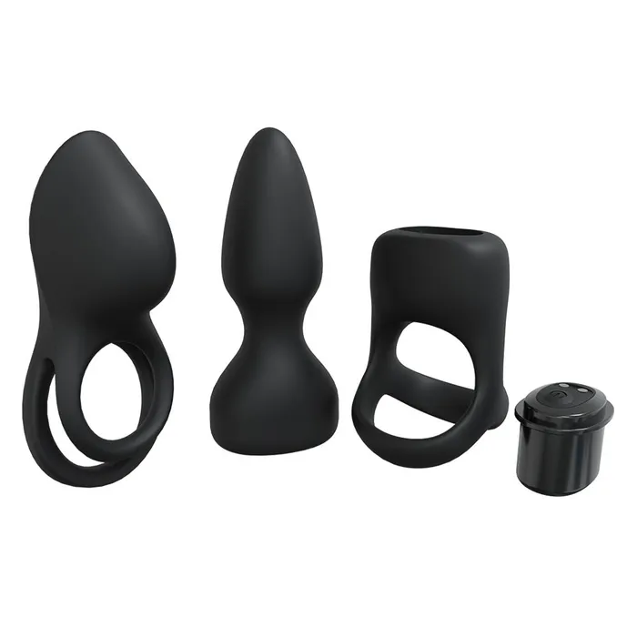 Loveline PLEASURE Kit interchangeable Bullet Vibe Set Black ShhhWndsr Anal