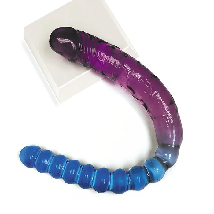 Shades 17 Jelly TPR Double Dong VioletBlue 44 cm Double Dong ShhhWndsr Dildos Shades 17 Jelly TPR Double Dong VioletBlue 44 cm Double Dong ShhhWndsr Dildos