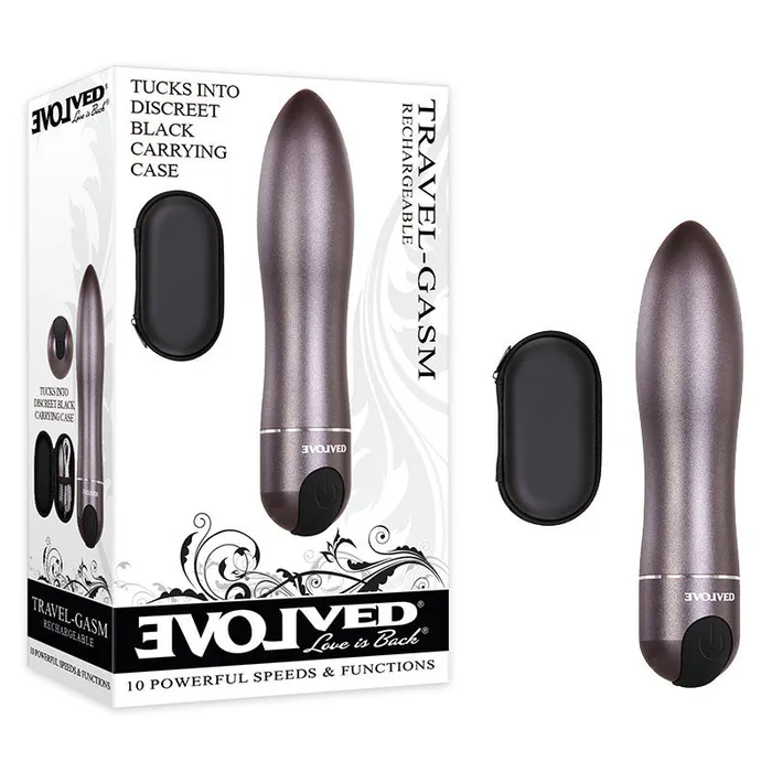 ShhhWndsr Female Sex Toys Evolved TravelGasm Gray 9 cm USB Rechargeable Bullet with Travel Case ShhhWndsr Female Sex Toys Evolved TravelGasm Gray 9 cm USB Rechargeable Bullet with Travel Case