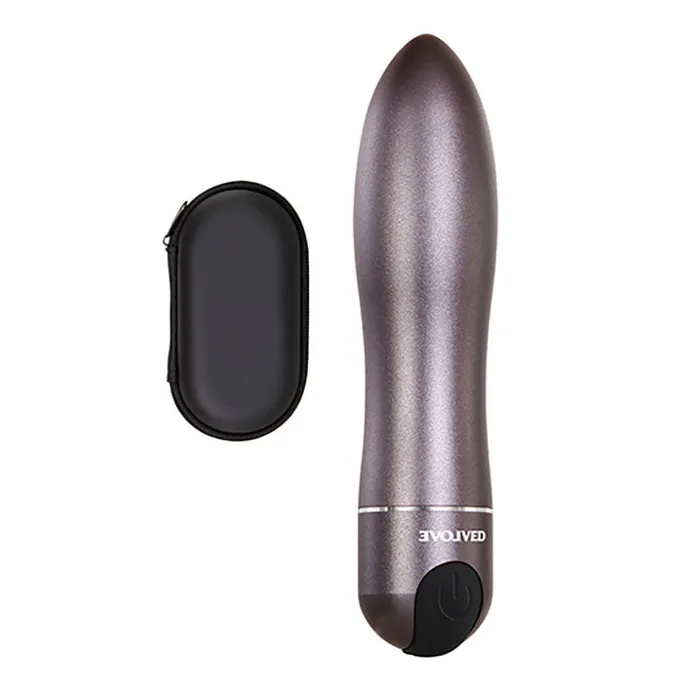 ShhhWndsr Female Sex Toys Evolved TravelGasm Gray 9 cm USB Rechargeable Bullet with Travel Case ShhhWndsr Female Sex Toys Evolved TravelGasm Gray 9 cm USB Rechargeable Bullet with Travel Case