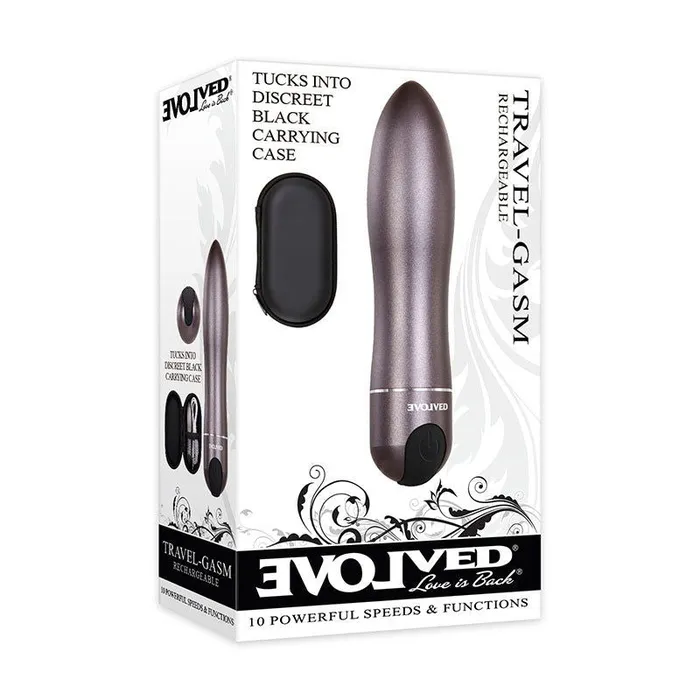 ShhhWndsr Female Sex Toys Evolved TravelGasm Gray 9 cm USB Rechargeable Bullet with Travel Case ShhhWndsr Female Sex Toys Evolved TravelGasm Gray 9 cm USB Rechargeable Bullet with Travel Case