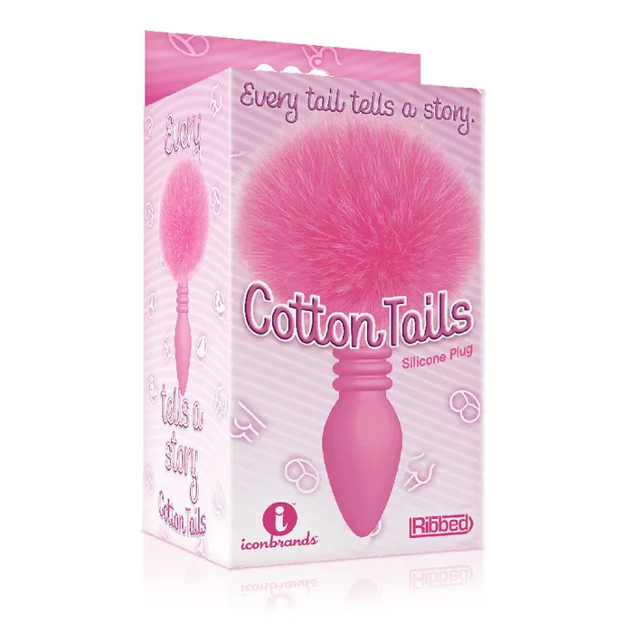 ShhhWndsr Male Sex Toys The 9s Cottontails Ribbed Butt Plug with Bunny Tail PINK ShhhWndsr Male Sex Toys The 9s Cottontails Ribbed Butt Plug with Bunny Tail PINK
