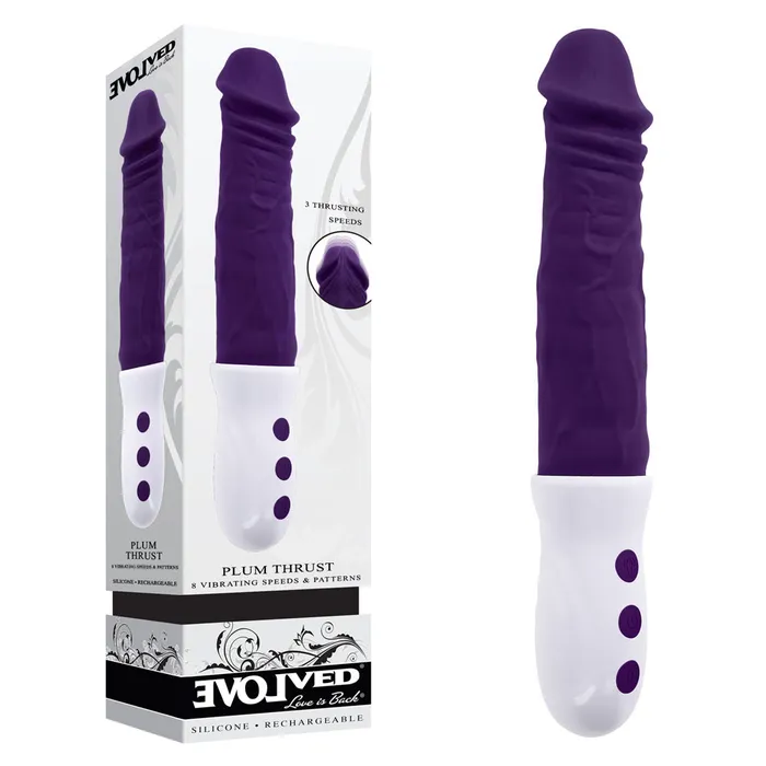 ShhhWndsr Vibrators Evolved PLUM THRUST Dildo ShhhWndsr Vibrators Evolved PLUM THRUST Dildo