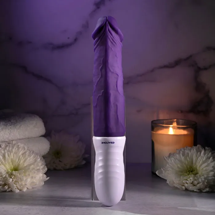 ShhhWndsr Vibrators Evolved PLUM THRUST Dildo ShhhWndsr Vibrators Evolved PLUM THRUST Dildo