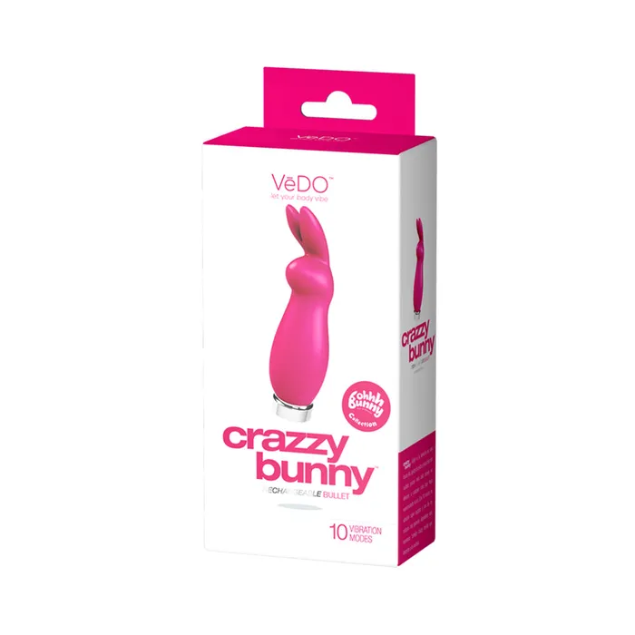 VeDO Crazzy Bunny Rechargeable Bullet Perfectly Purple Fairvillacom Vibrators