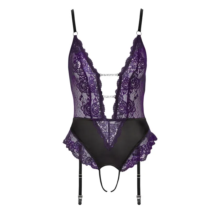Cottelli Collection Crotchless Lace Body Female Sex Toys Cottelli Collection Crotchless Lace Body Female Sex Toys