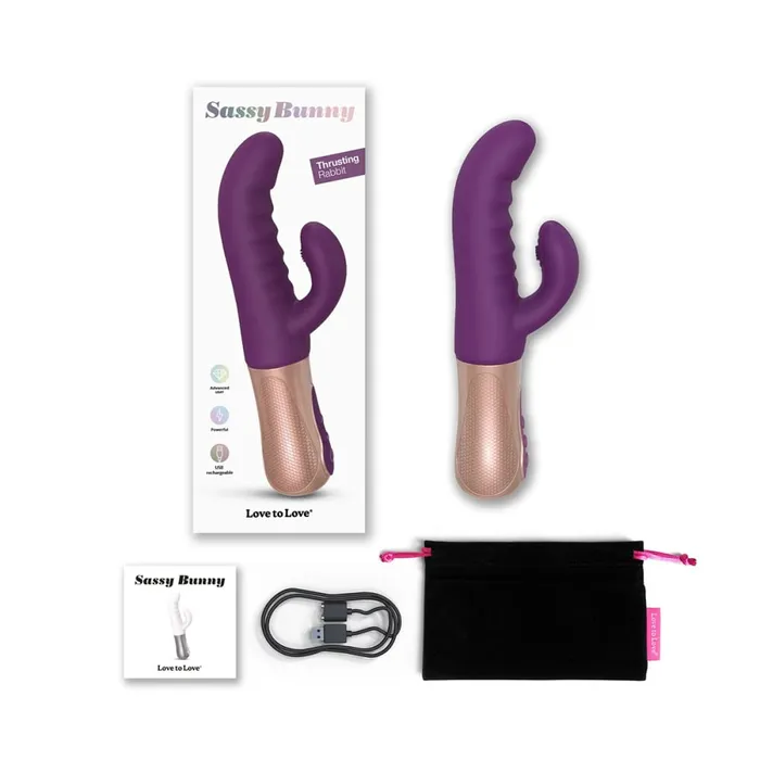 Love To Love Vibrators Love to Love Sassy Bunny Thrusting Vibrator