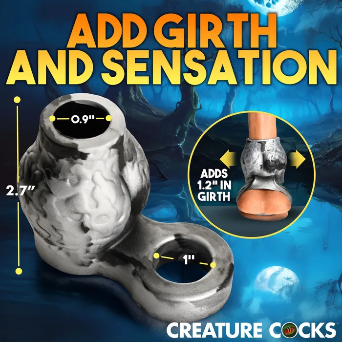 XR Brands Male Sex Toys Creature Cocks Night Prowler Ball Stretcher